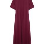 فستان أنيق بأكمام قصيرة وألوان رائعة